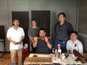The Fragile Palm Leaves Project digitization team in Bangkok